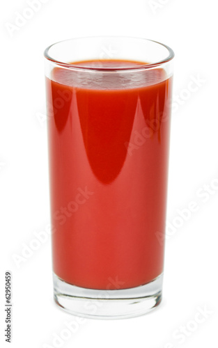 Tomato juice in a glass