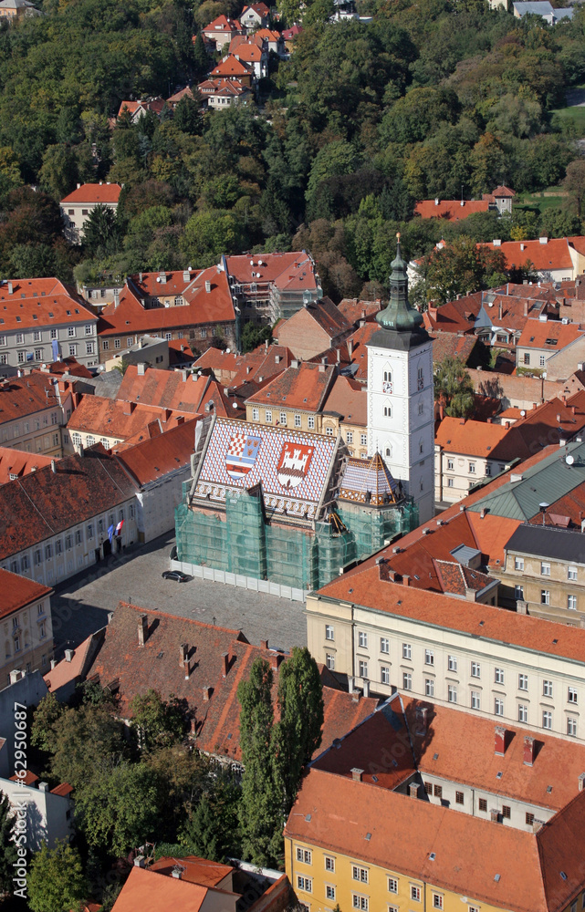 St. Mark's Church in Zagreb, Croatia.