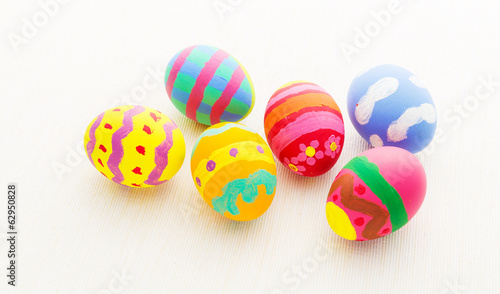 Colourful pattern easter egg