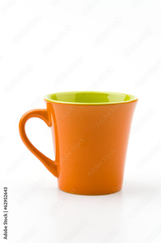 Isolated Orange mug Isolated Orange mug