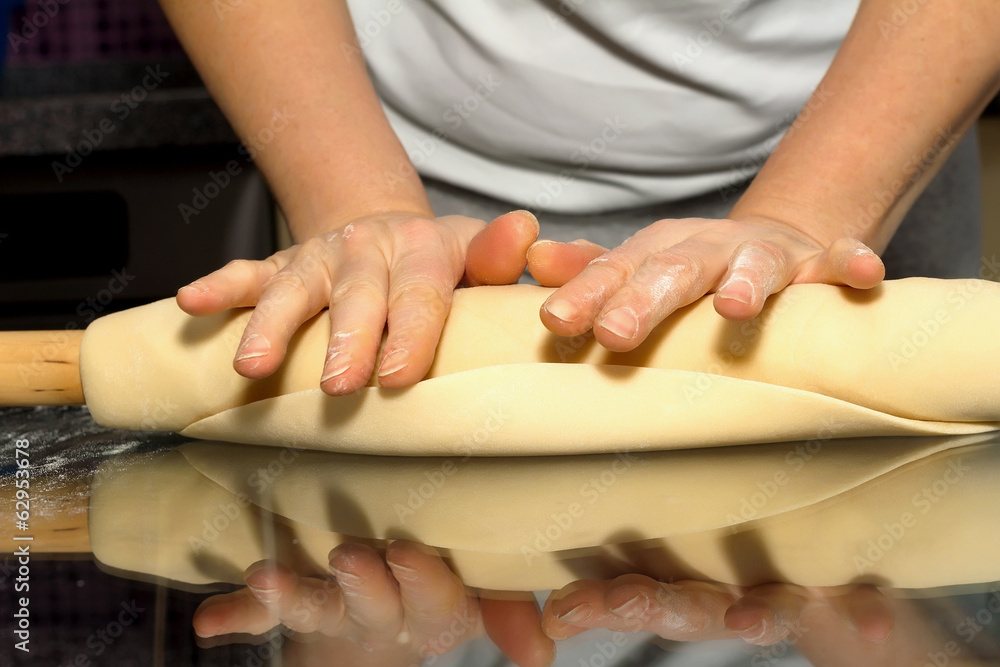 Making dough. Series. Making dough. Series.