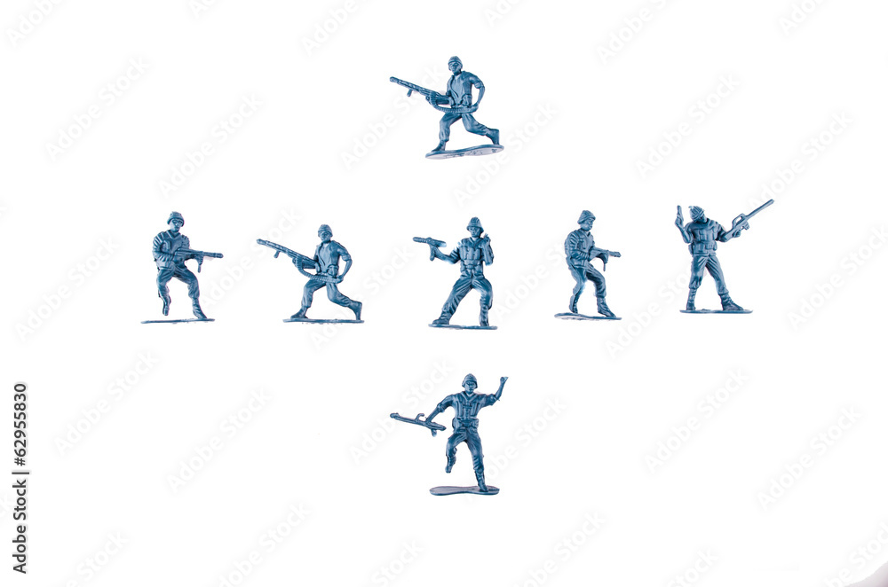 toy soldiers white background