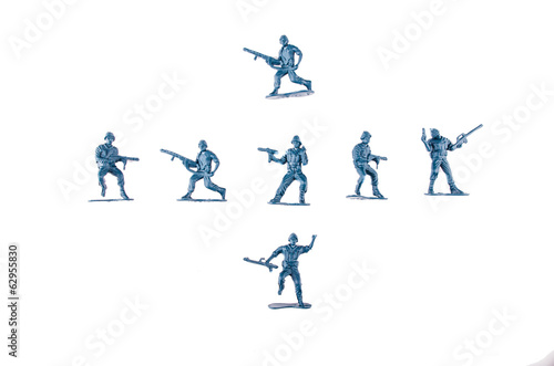 toy soldiers white background