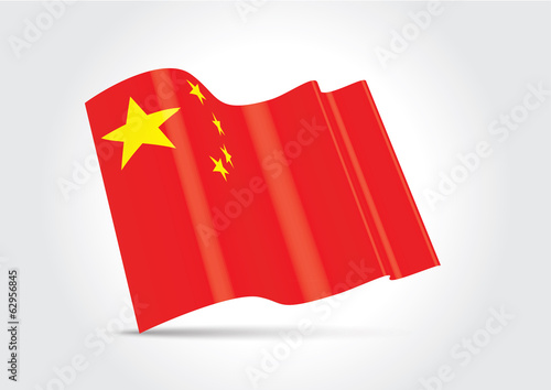 DRAPEAU CHINE 3D
