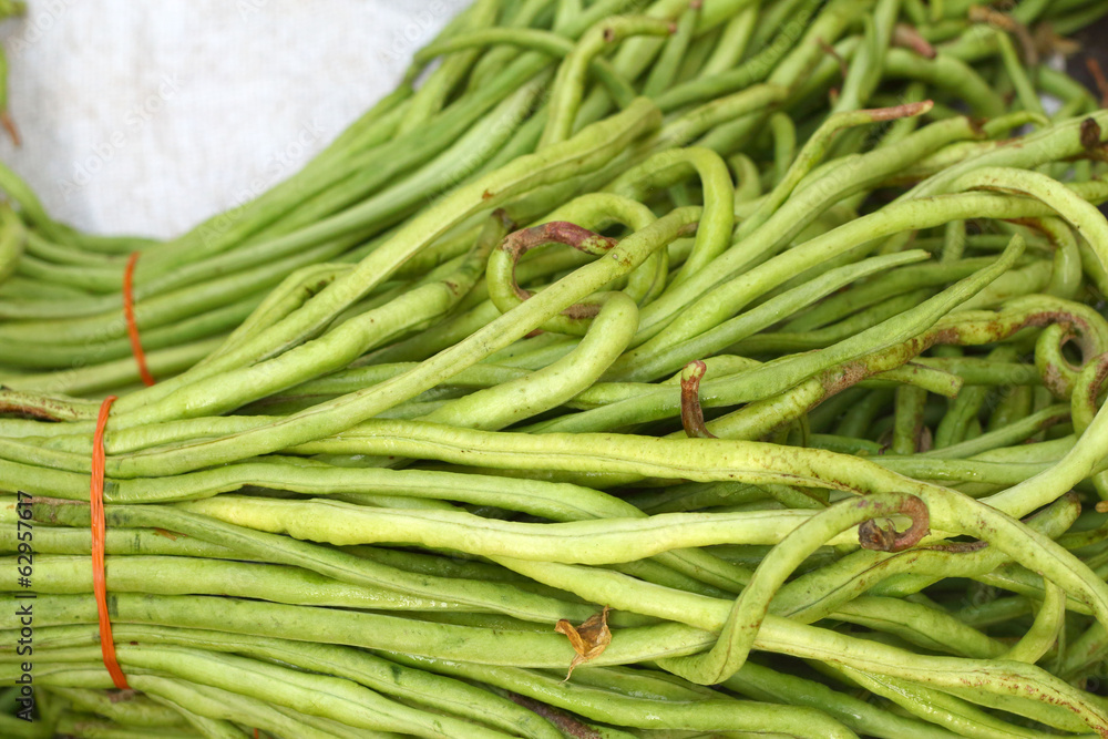 long bean in the market long bean in the market
