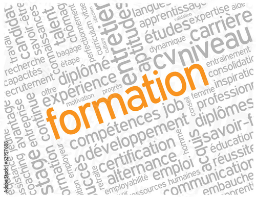 Nuage de Tags "FORMATION" (cv études emploi réussite diplômes)