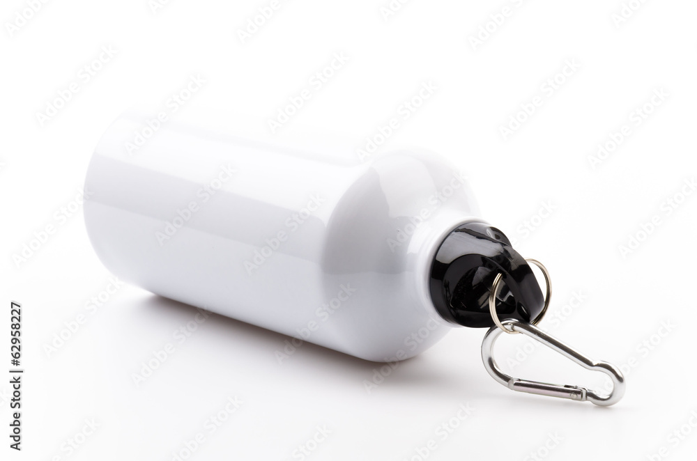Stainless bottle water isolated white background Stainless bottle water isolated white background