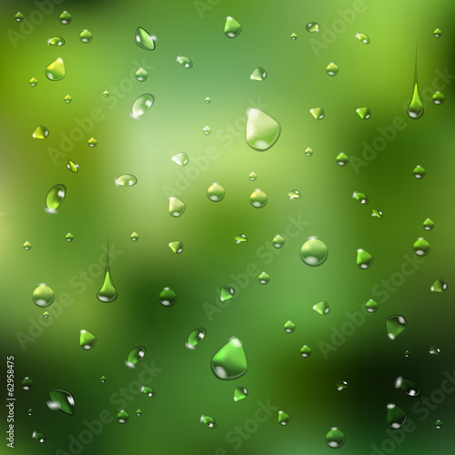 Summer  background. waterdrops
