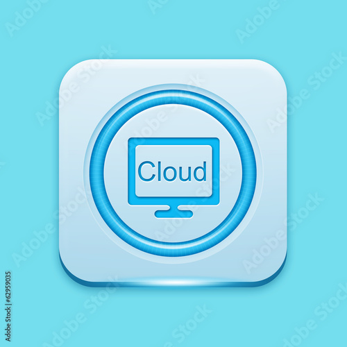 Blue icon edge light