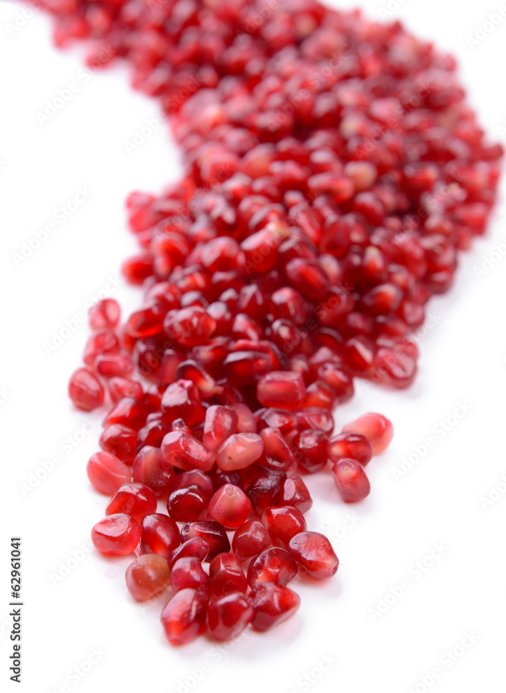 Ripe pomegranate isolated on white Ripe pomegranate isolated on white