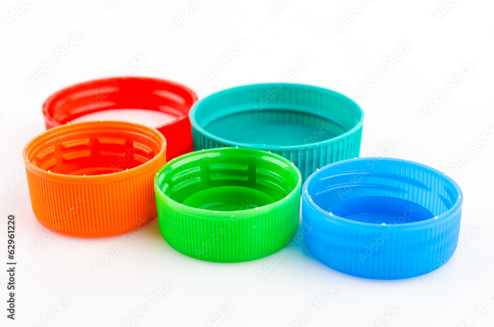 Plastic bottle cap isolated on white background Plastic bottle cap isolated on white background
