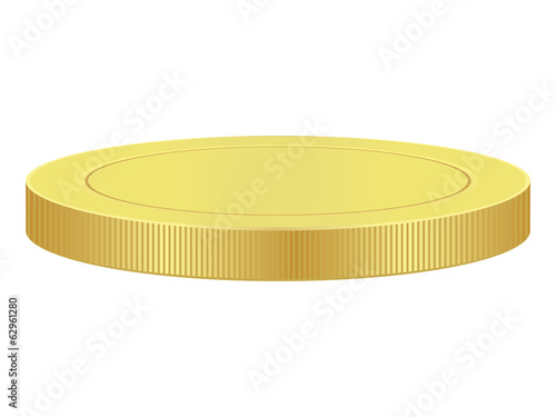 blank gold coin
