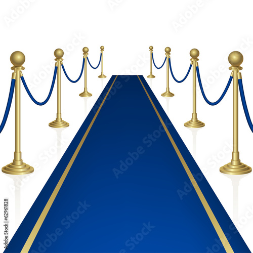 Blue carpet