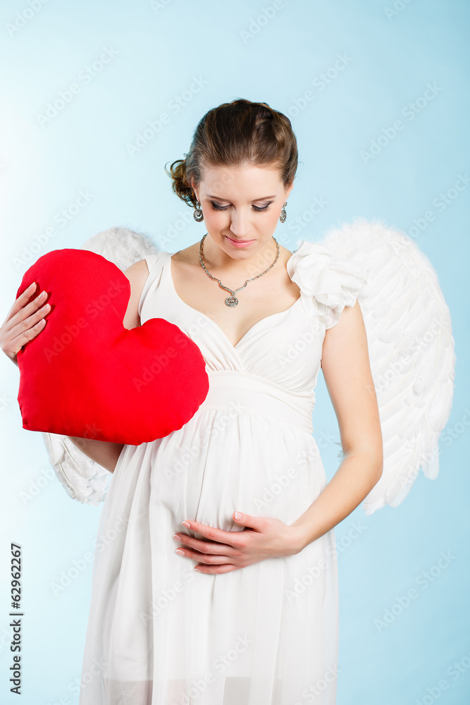 Portrait of a beautiful angelic pregnant woman Portrait of a beautiful angelic pregnant woman