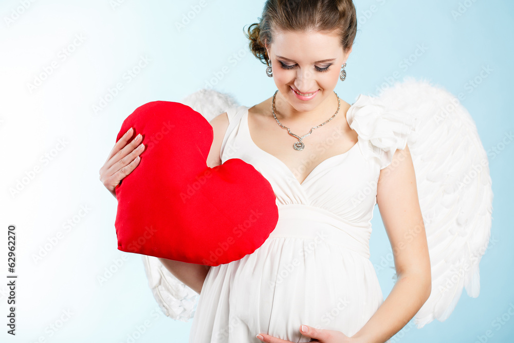 Portrait of a beautiful angelic pregnant woman Portrait of a beautiful angelic pregnant woman