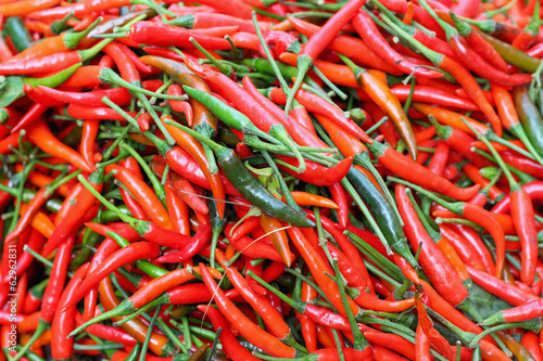 Red chili in the market © oilslo