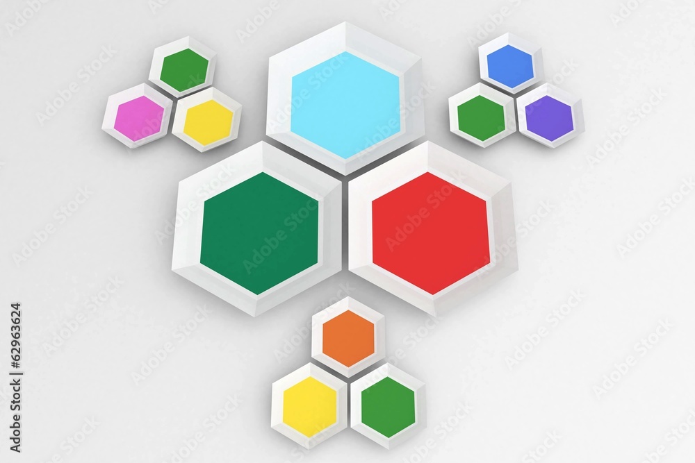 Obraz premium Hexagon shapes