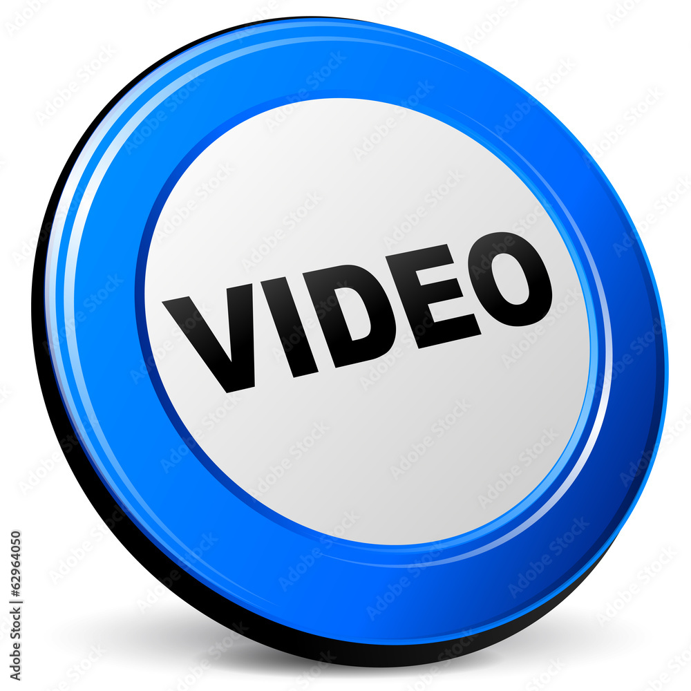 Vector video 3d icon Vector video 3d icon