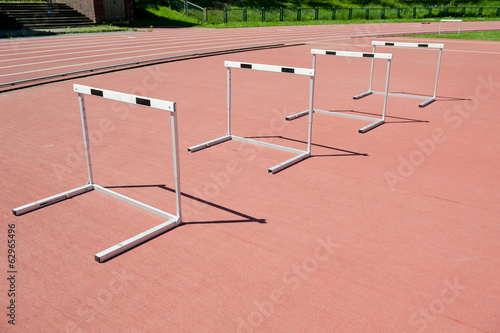 Hurdle on the stadium