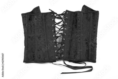 Fototapeta Leather corset with a lacing
