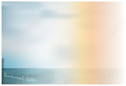 Exposed photo with sea.