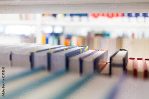 Books at a library