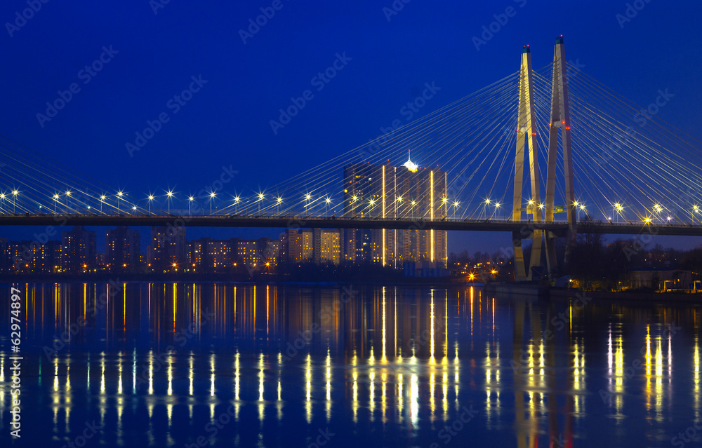 Fototapeta premium night bridge