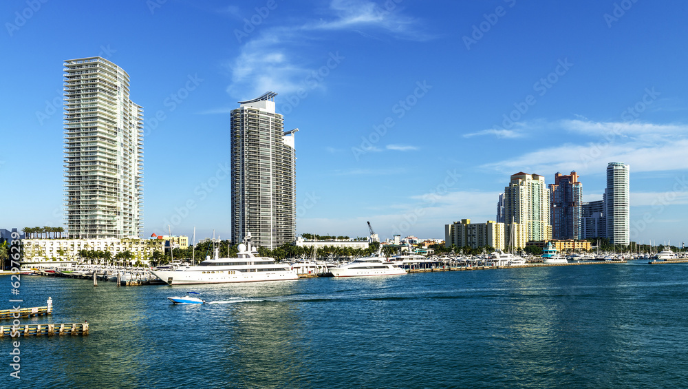 Fototapeta premium Miami south beachh, Florise, USA