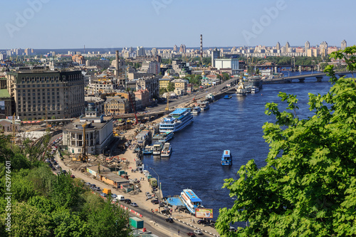 Panorama of Kiev, Ukraine.