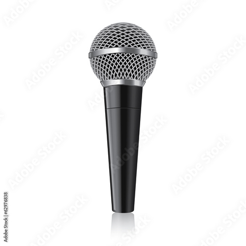 Modern microphone vector illustration