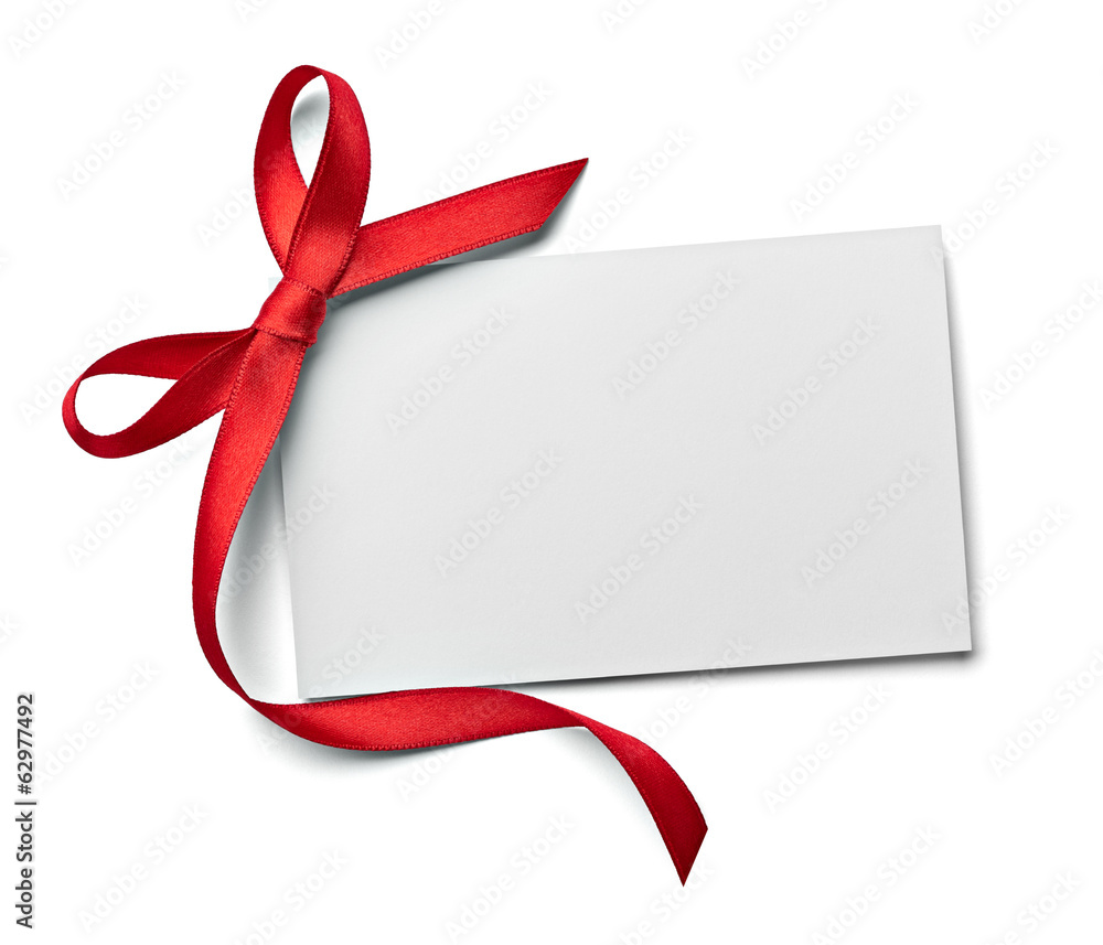 ribbon bow card note chirstmas celebration greeting ribbon bow card note chirstmas celebration greeting