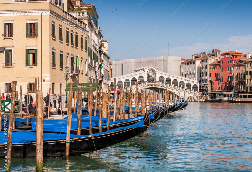 Grand Canal, Pont du Rialto  à Venise