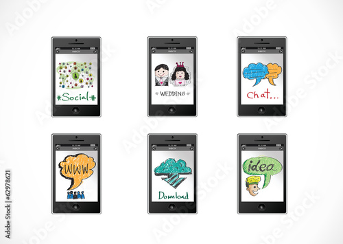 mobile apps concept idea illustration