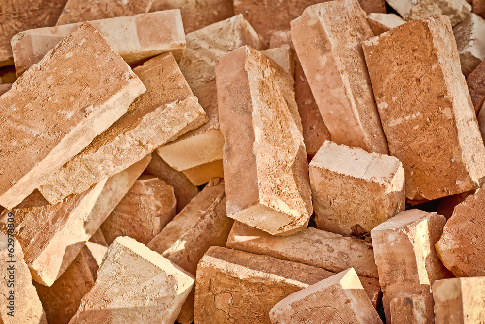 Pile of bricks
