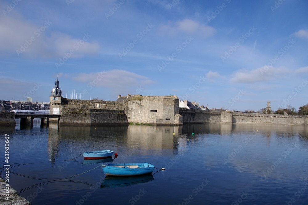 Obraz premium Les deux canots bleus