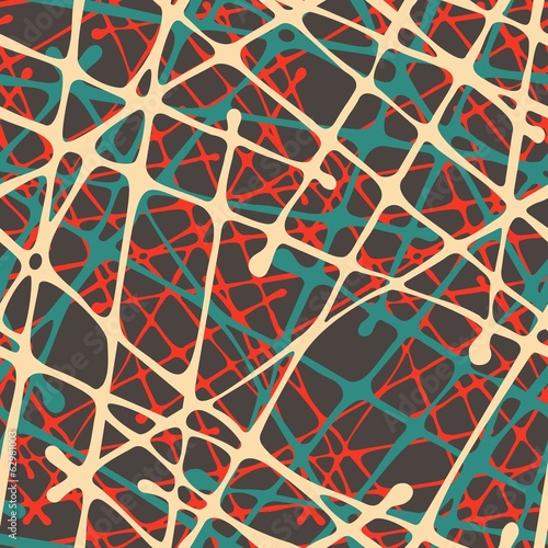 Vector seamless pattern. Modern stylish 3d texture of mesh.