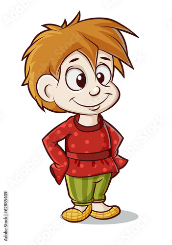 boy in bast shoes
