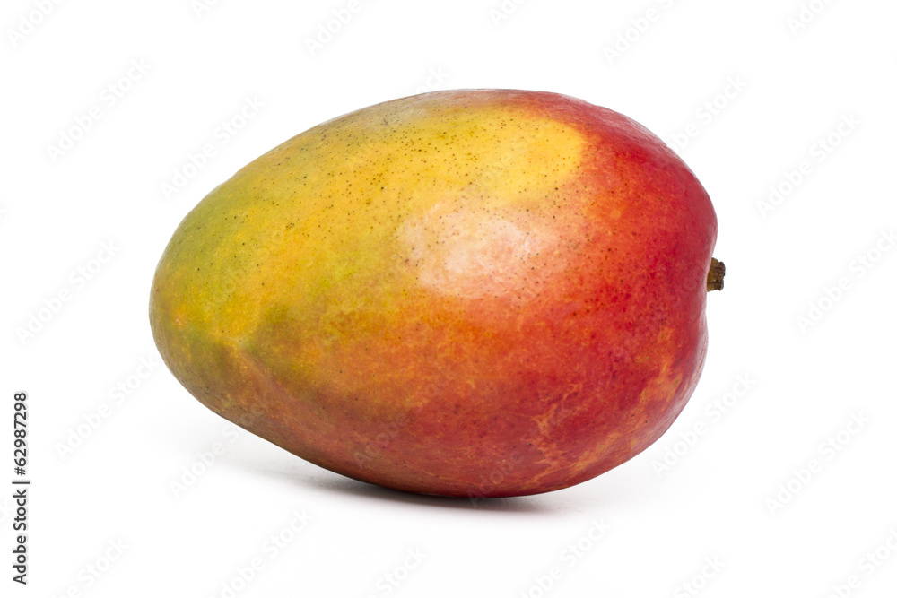  mango fruit isolated on a white background.