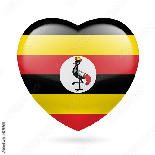 Free Download Heart icon of Uganda - GFXLoad