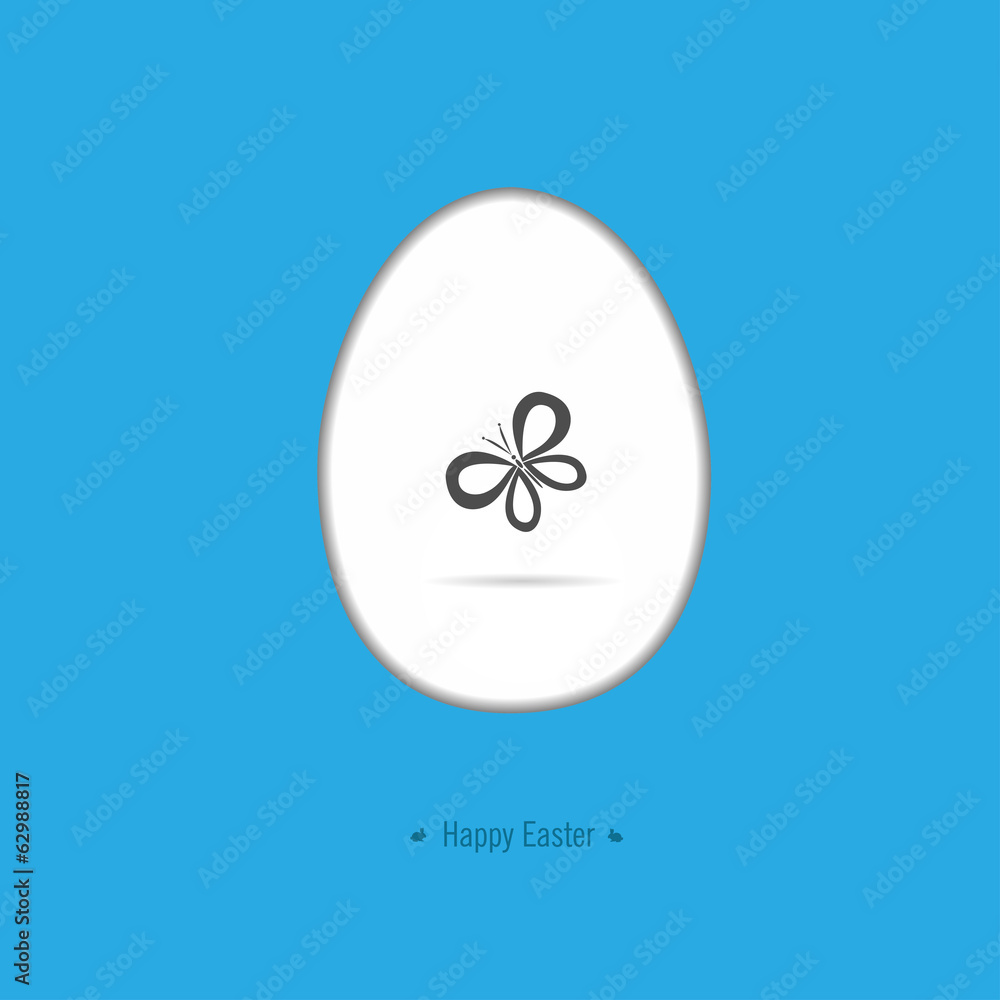 Happy easter card with Easter motif Happy easter card with Easter motif