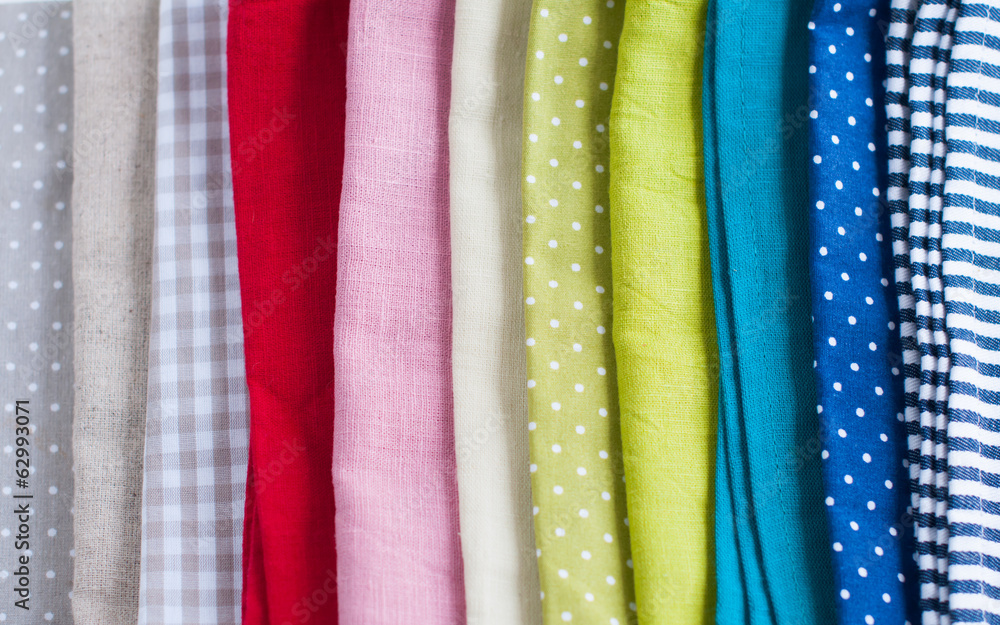 Many different fabrics Many different fabrics