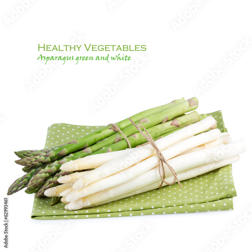 Asparagus over White