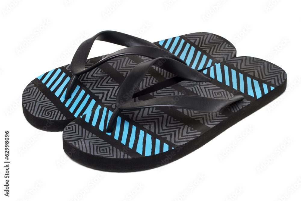 pair of beach sandals pair of beach sandals