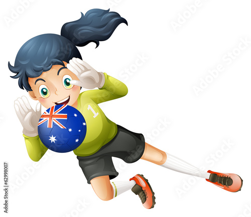 A player using the ball from Australia