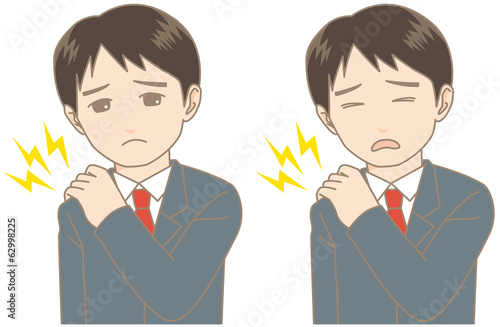 肩こりに悩むサラリーマン