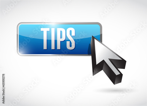 Plakat tips button illustration design