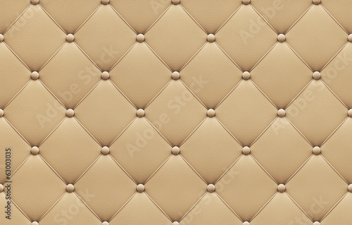 Seamless beige leather upholstery pattern photo