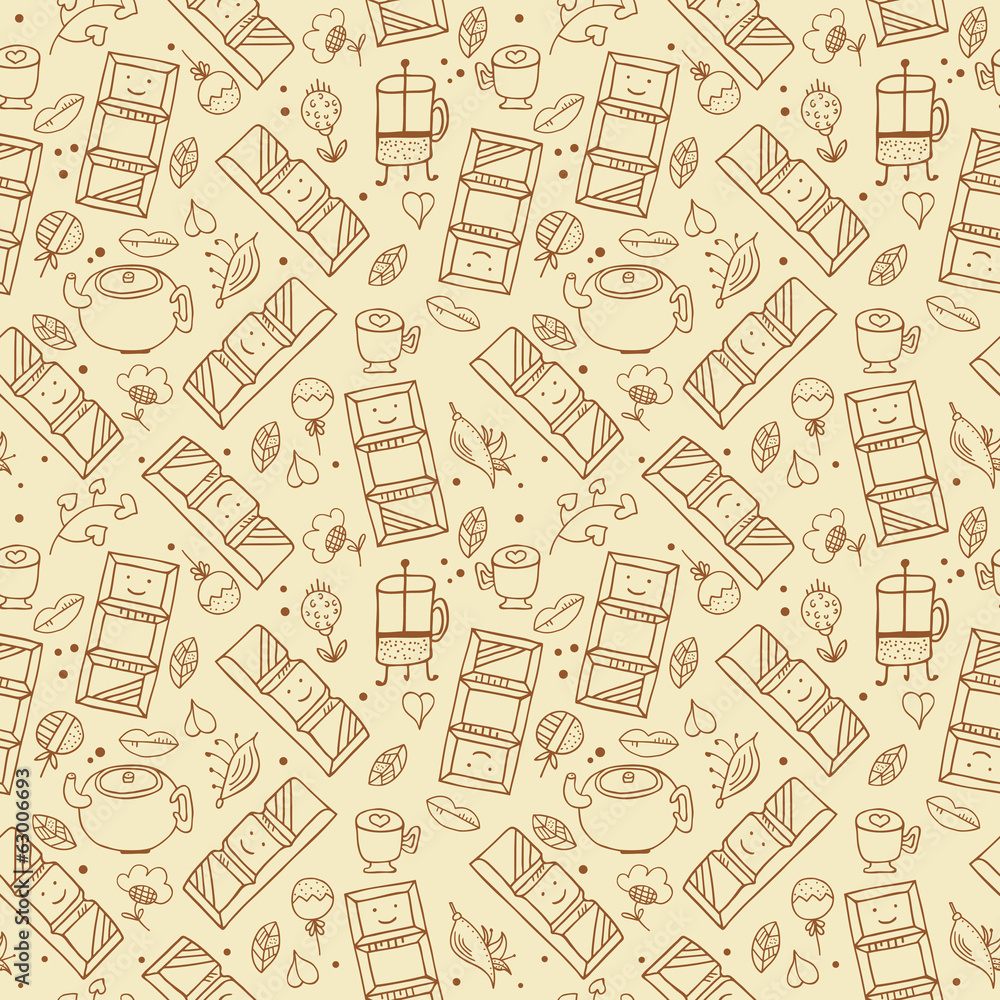 Chocolate seamless background Chocolate seamless background