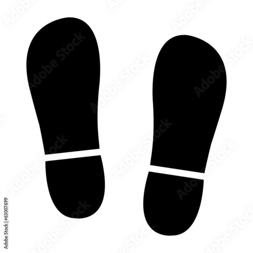 vector clean shoe imprints