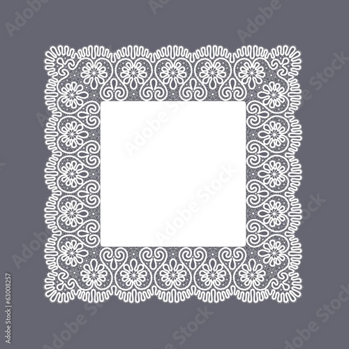Template frame design for card.